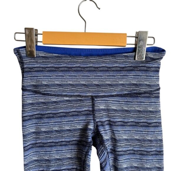 Lululemon Wunder Under Pant III Size 4 Space Dye Twist Sapphire Blue Multi - Picture 3 of 12